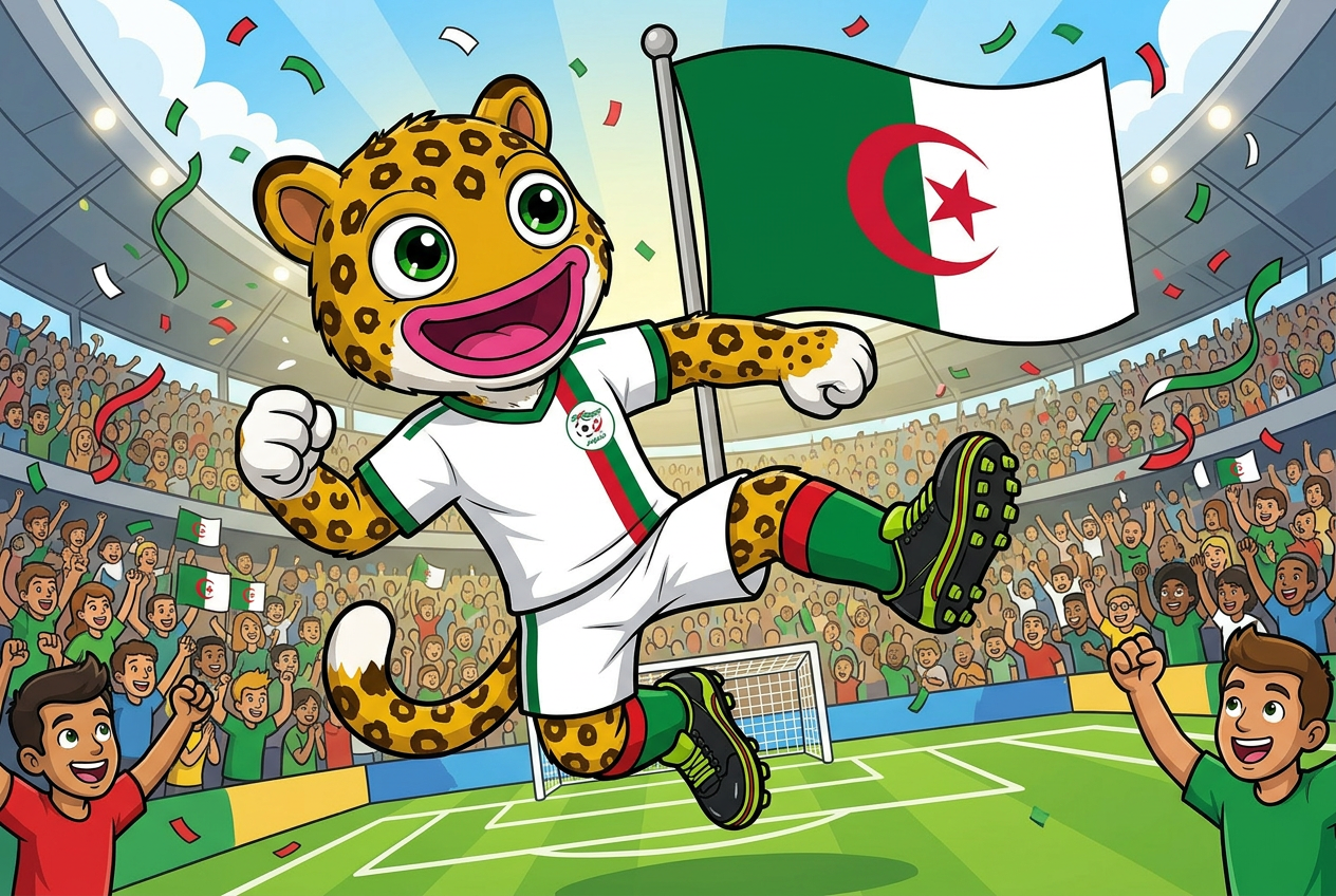 Algeria mascot card