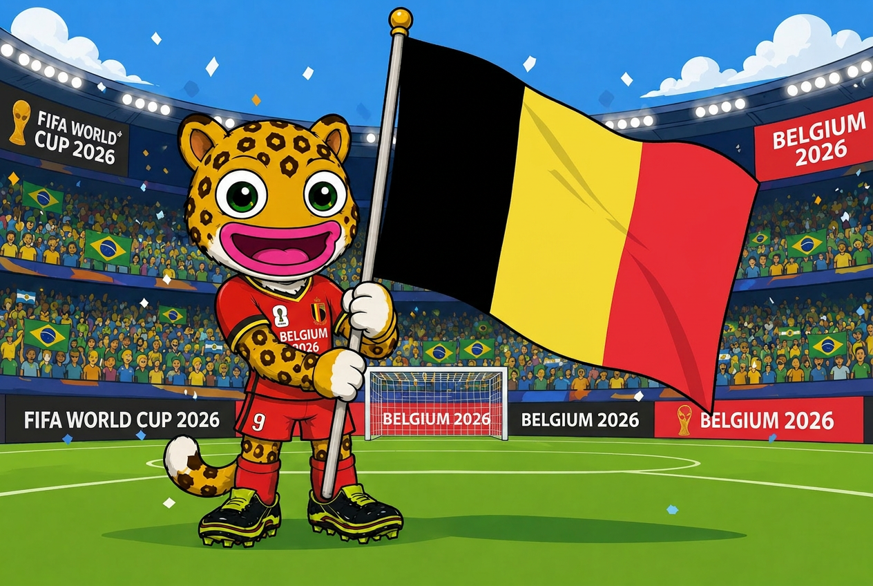 Belgium mascot card