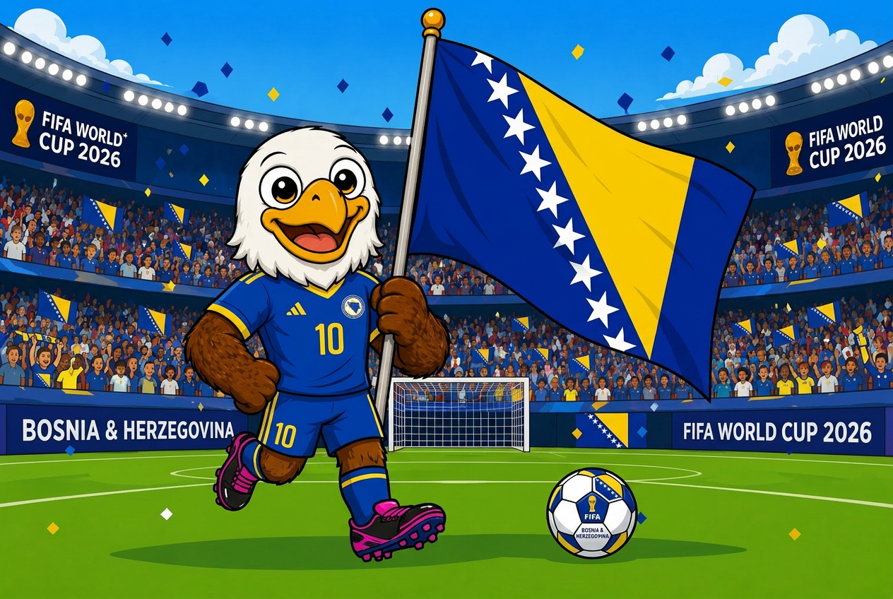 Bosnia & Herzegovina mascot card