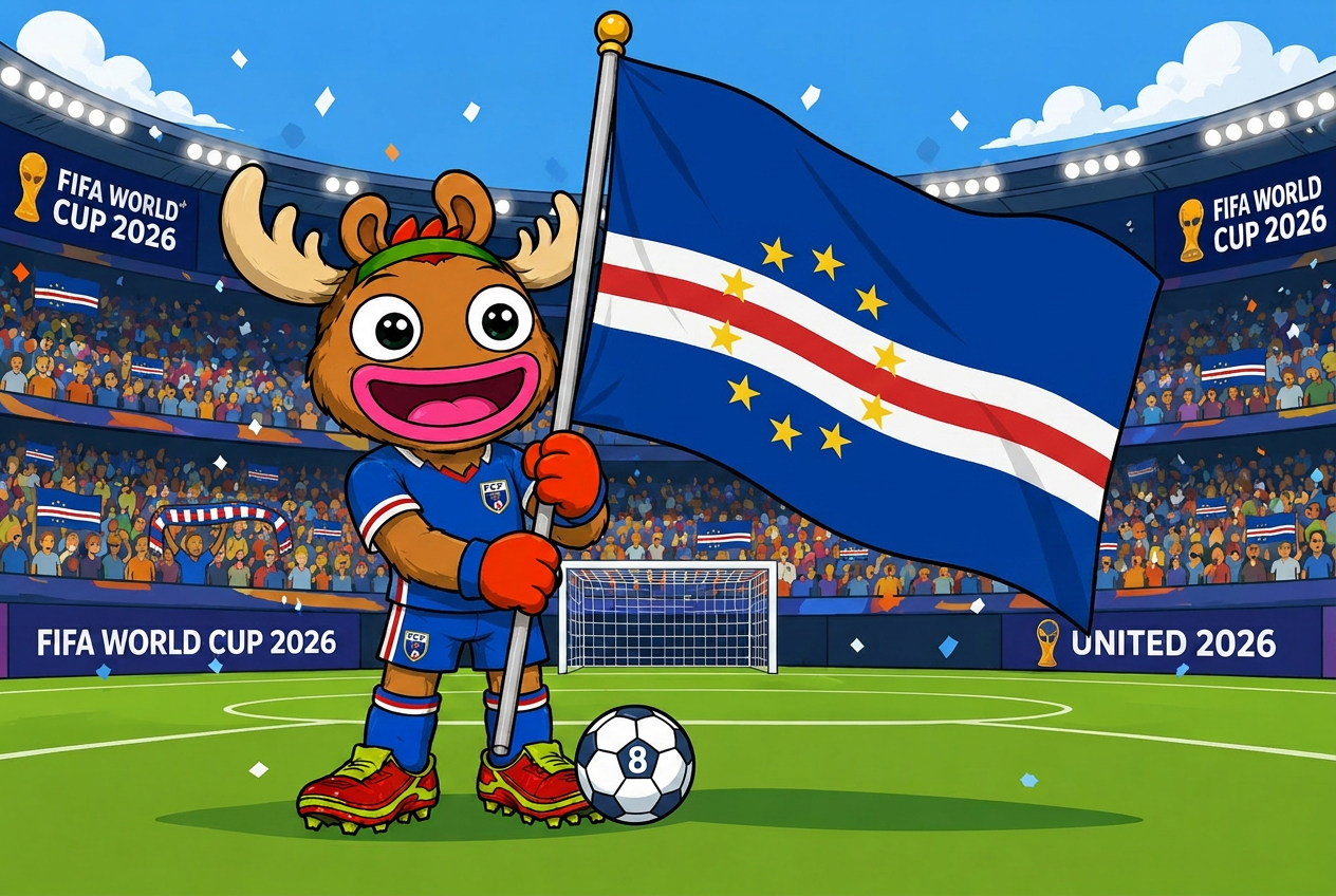 Cape Verde mascot card