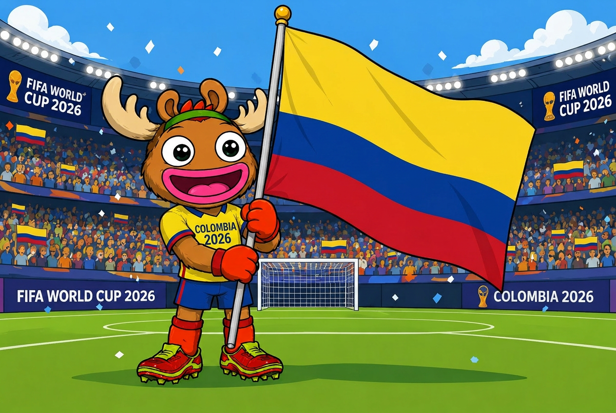 Colombia mascot card