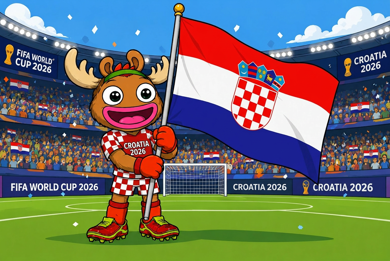 Croatia mascot card