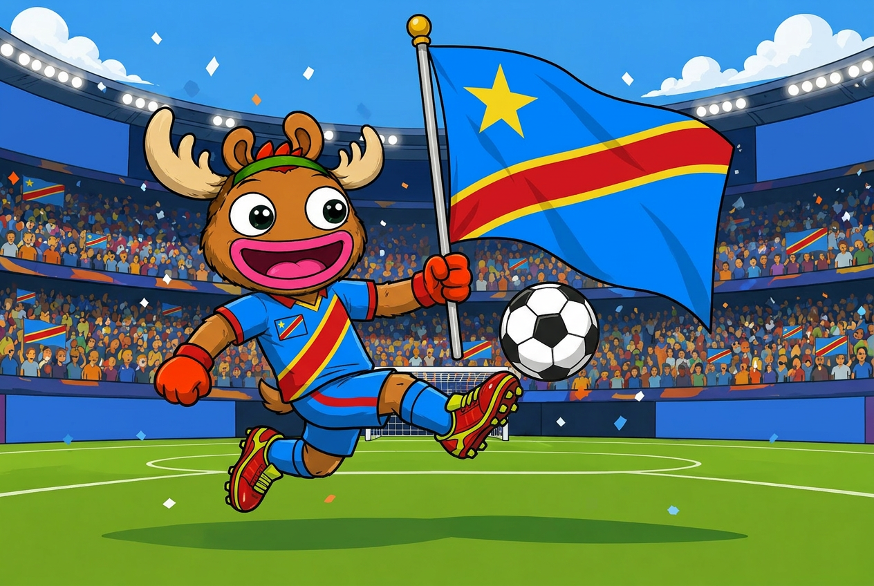DR Congo mascot card