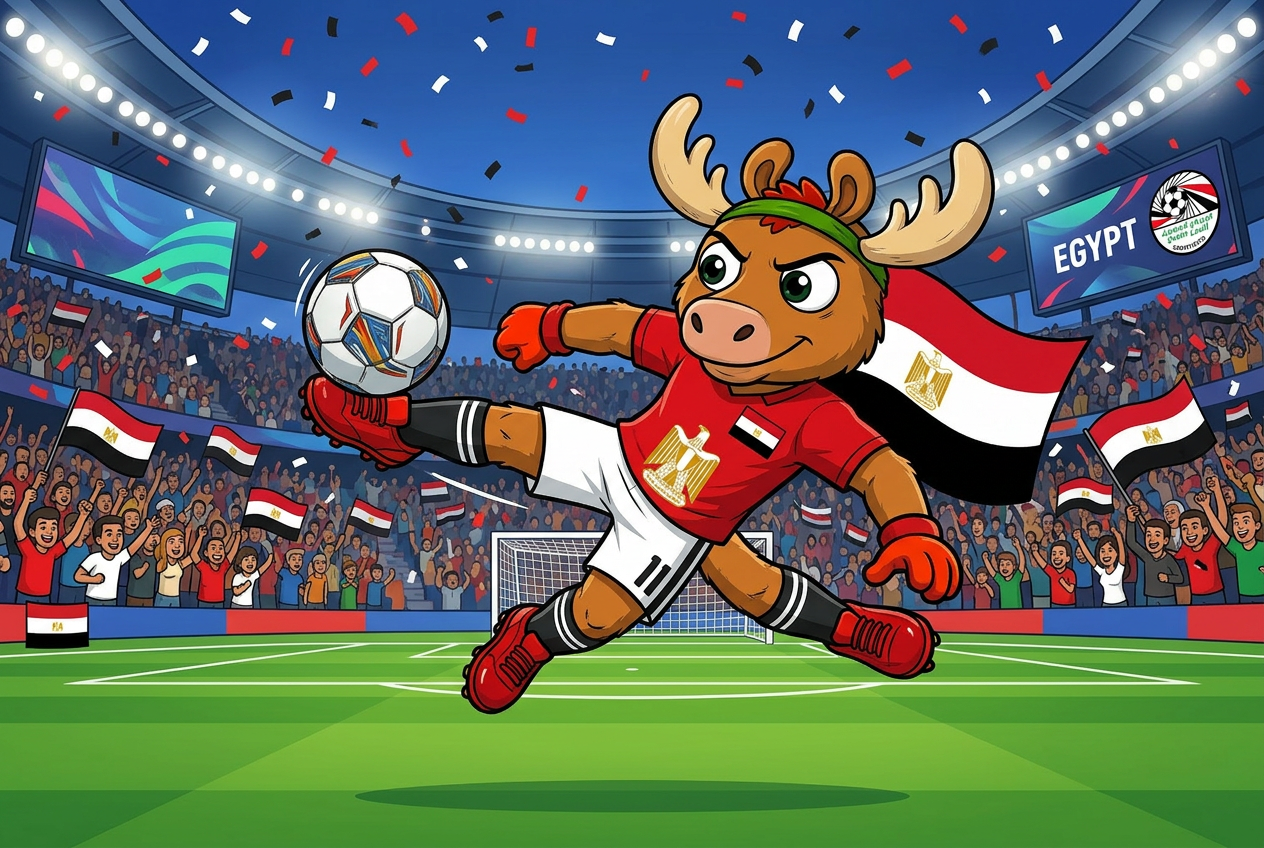 Egypt mascot card