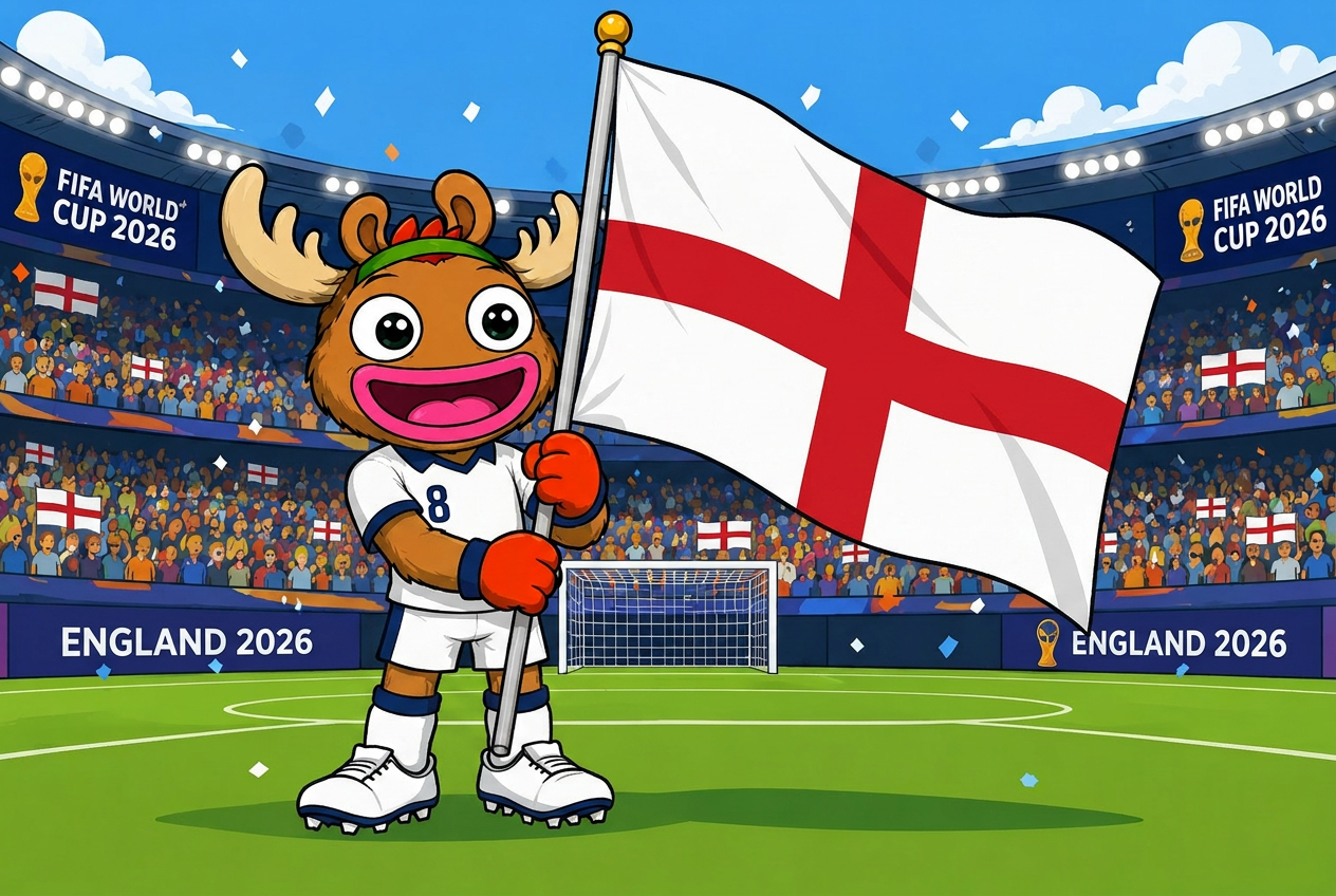England mascot card