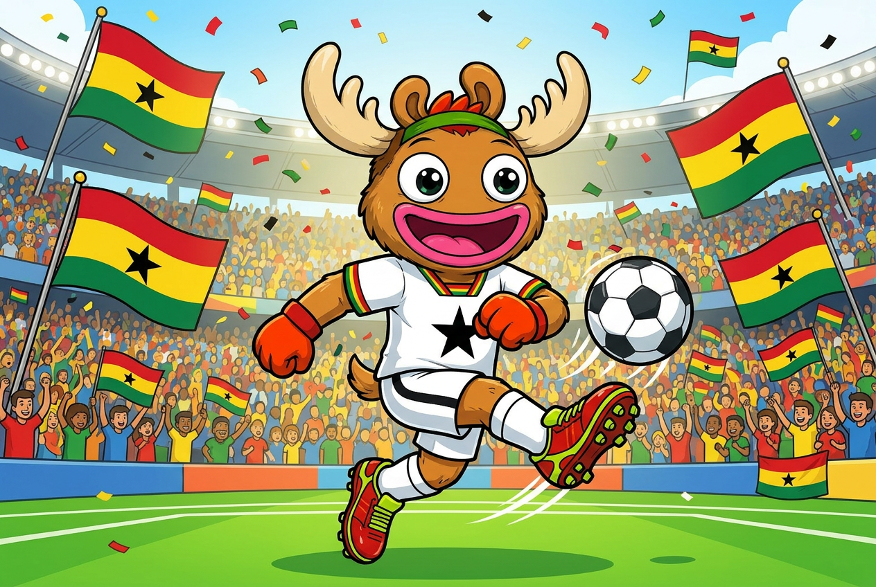 Ghana mascot card