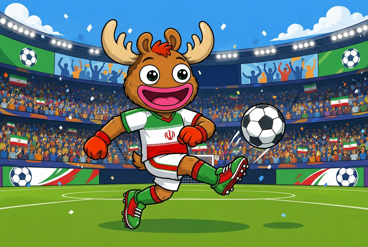 Iran mascot card