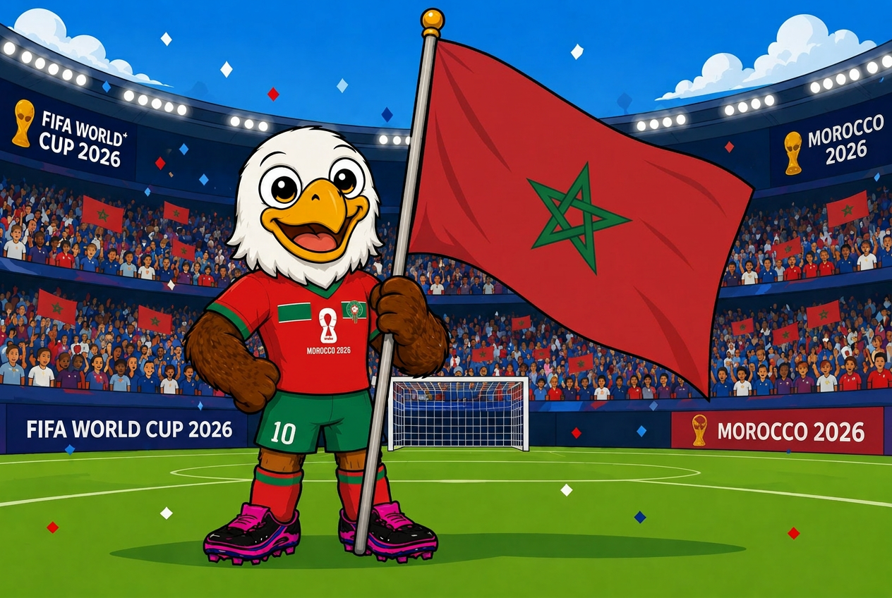 Morocco mascot card