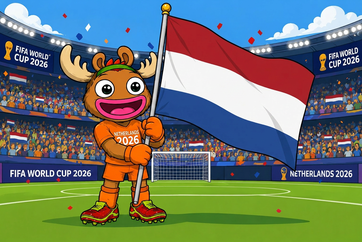 Netherlands mascot card