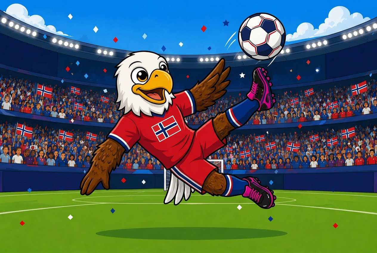 Norway mascot card