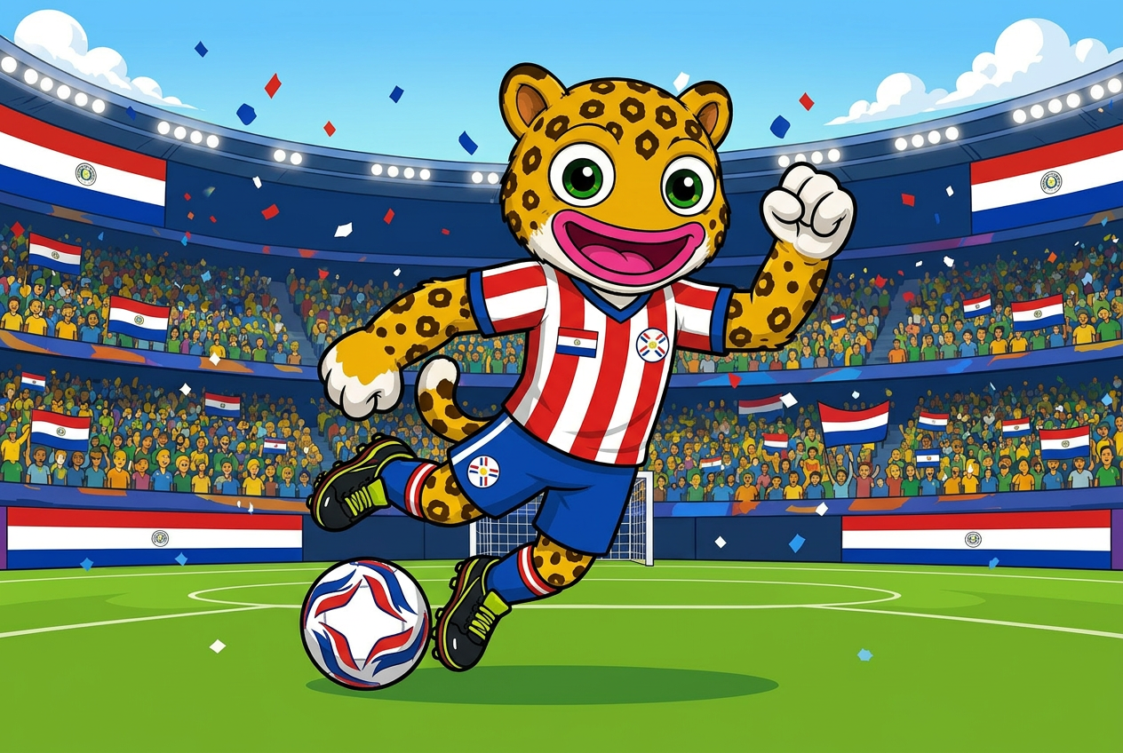 Paraguay mascot card