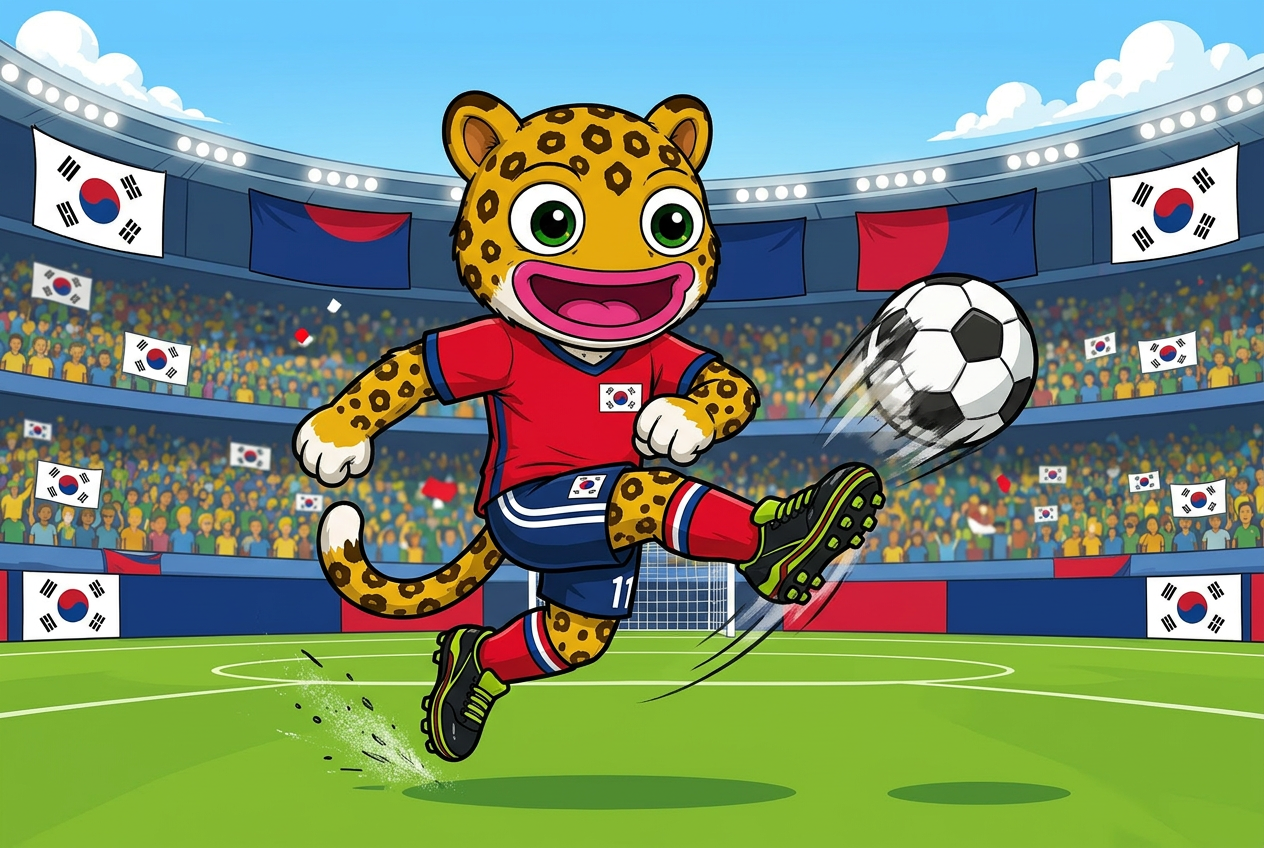 South Korea mascot card