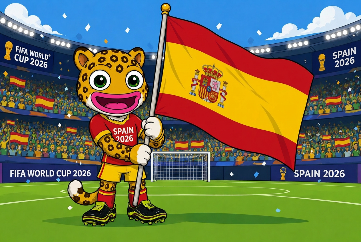 Spain mascot card