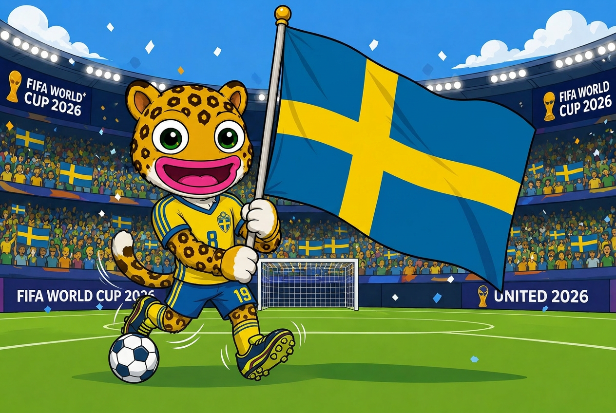 Sweden mascot card