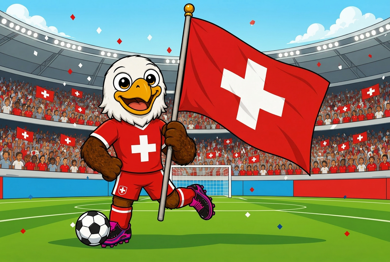Switzerland mascot card