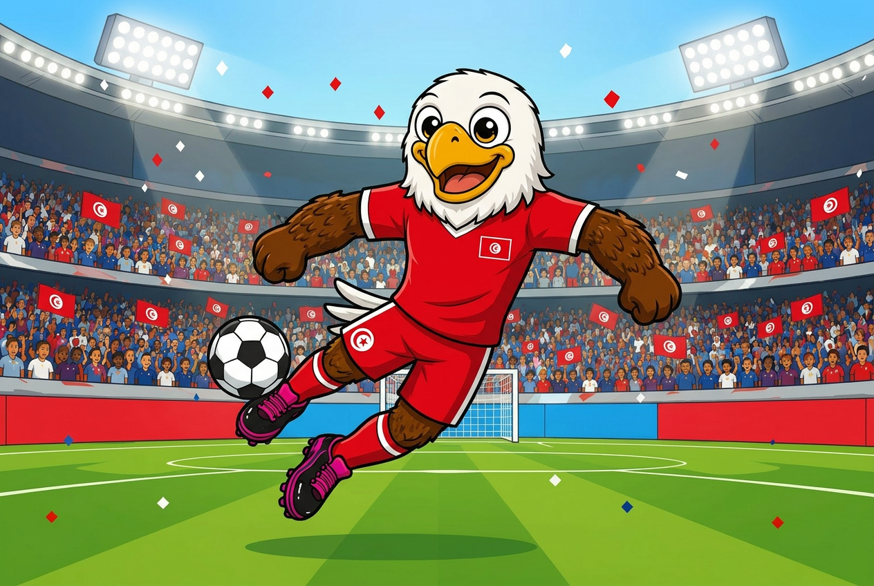 Tunisia mascot card