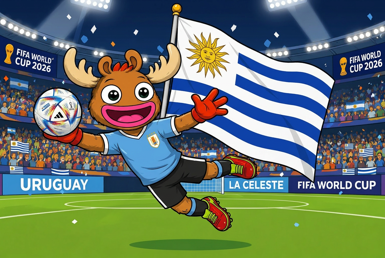 Uruguay mascot card