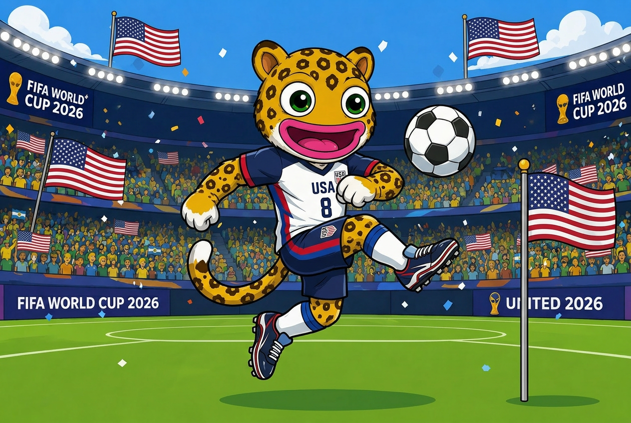 USA mascot card
